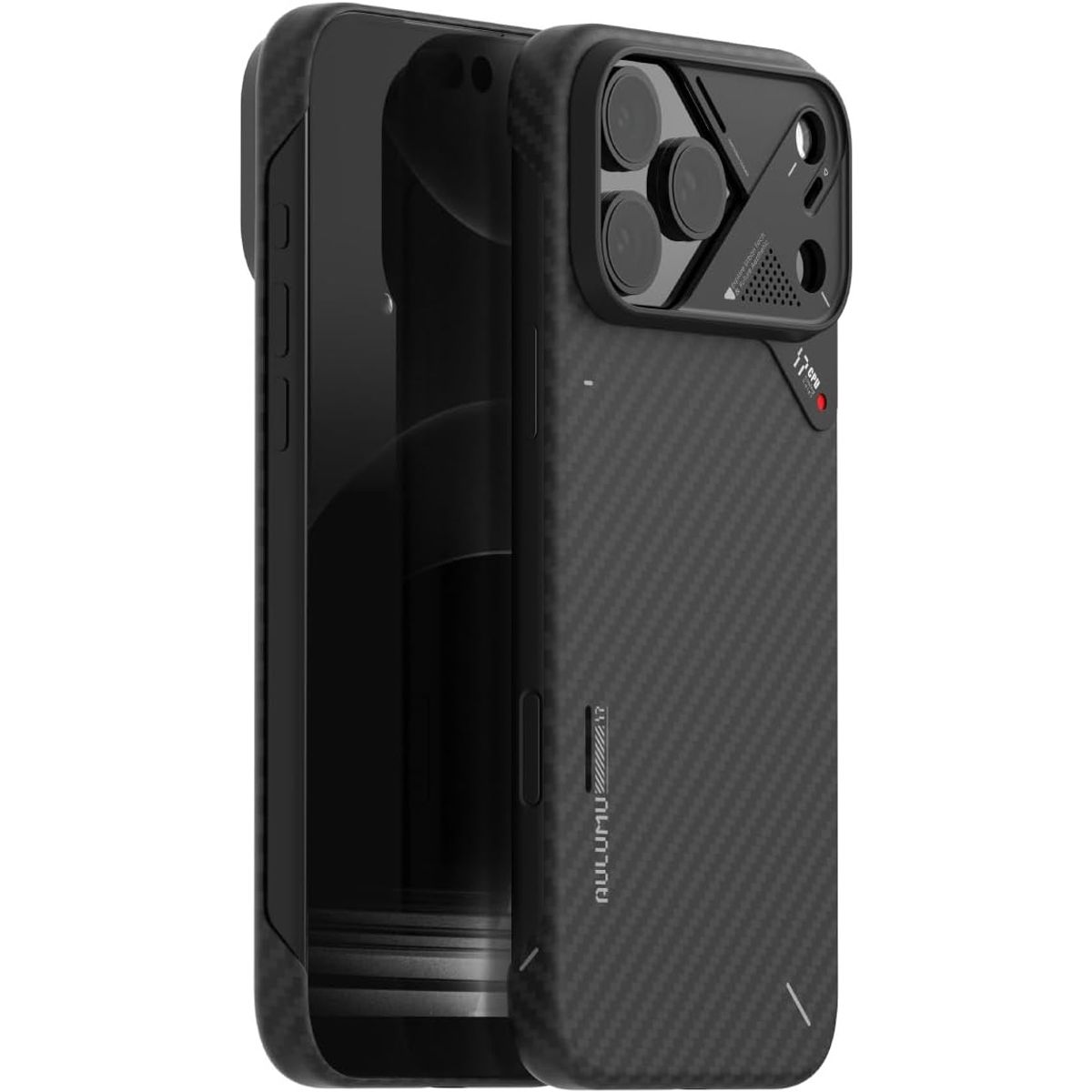 AULUMU - Case iPhone 17 Pro Max Aulumu Fibra De Aramida + Magsafe Negro