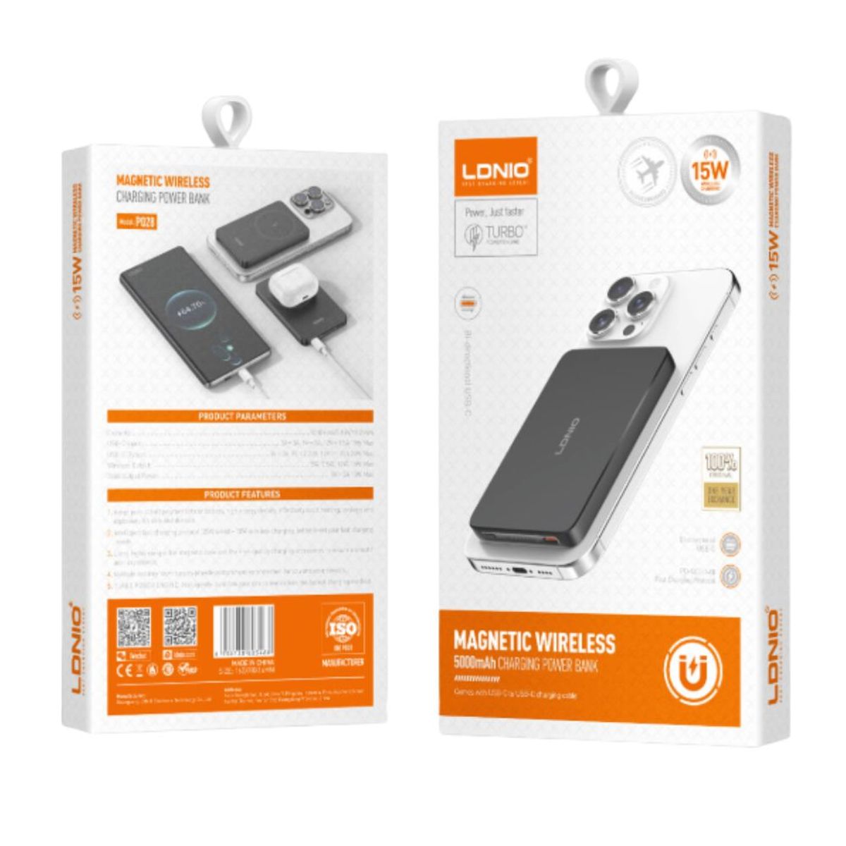 GENERICO - PowerBank Bateria Portatil Magnetico 5000 Mah Carga Rapida PQ28