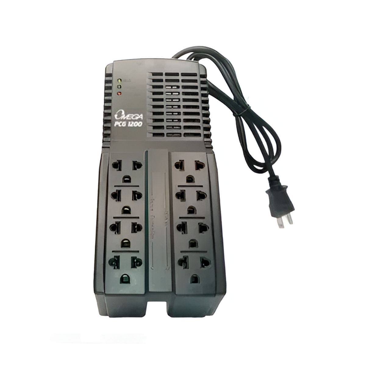 OMEGA - Estabilizador Automático de Voltaje Omega PCG-1200 1200VA Negro
