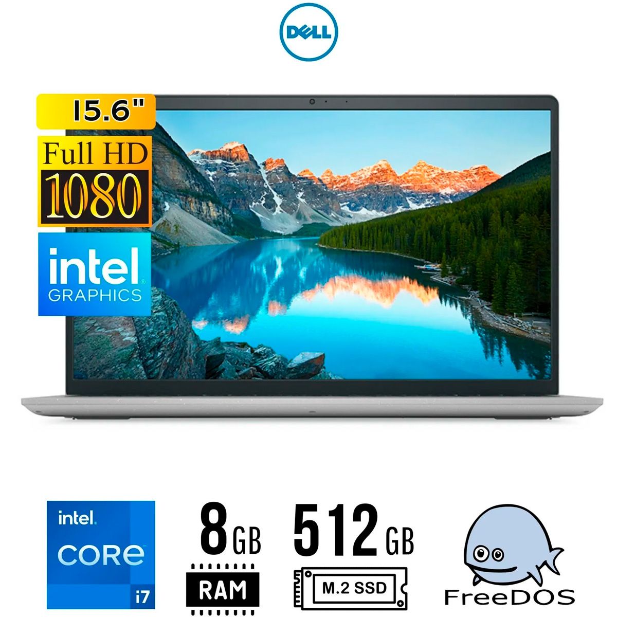 DELL - DELL INSPIRON 15 3000 3520 CORE i7-1255U 8GB 512GB 15.6 FHD FREE DOS