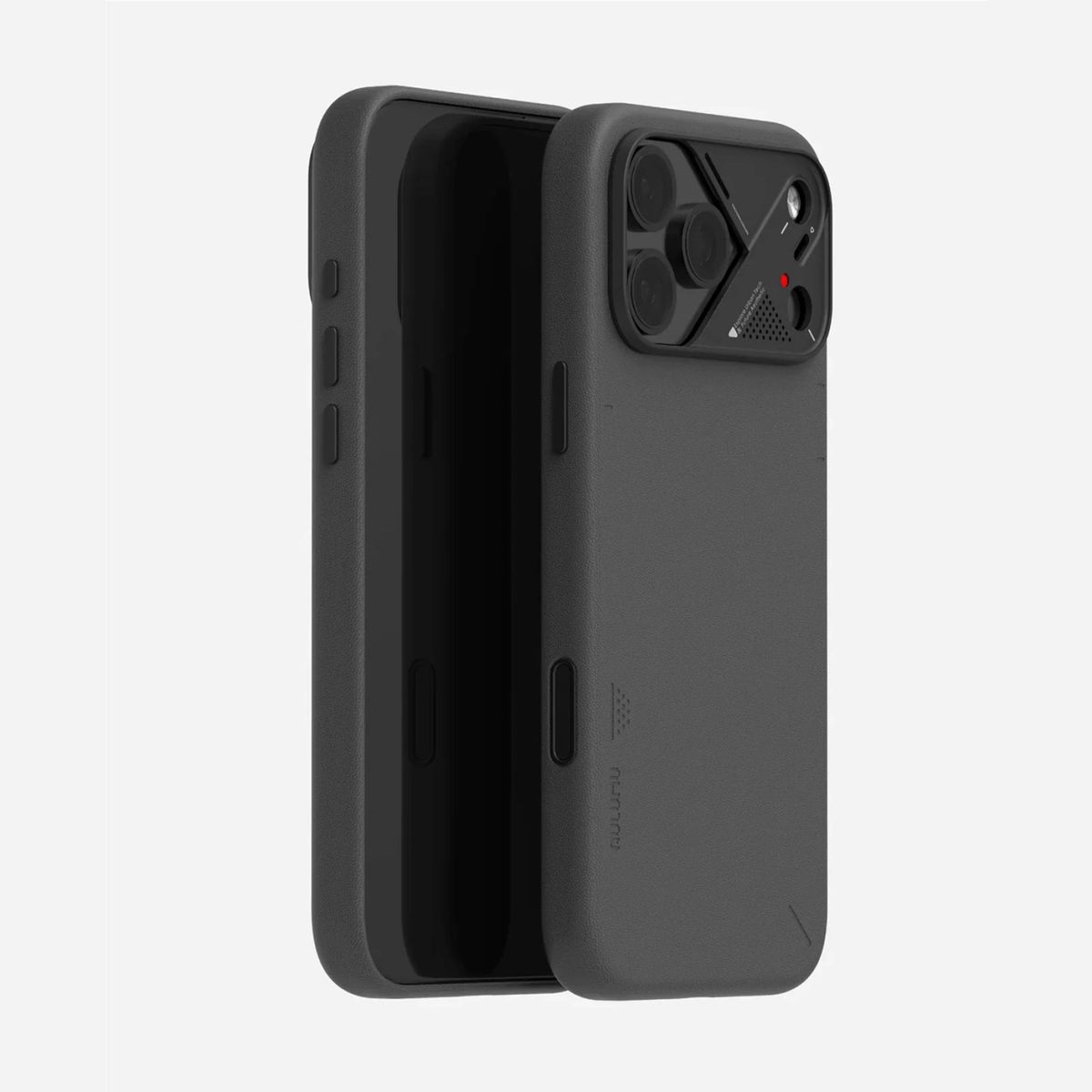 AULUMU - Case Cuero iPhone 17 Pro Max Aulumu Con MagSafe + Control de Cámara Negro