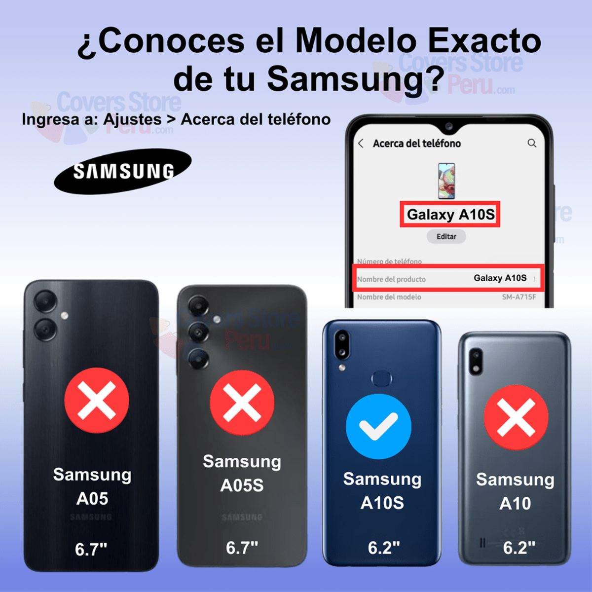 GENERICO - Funda para Samsung A10S Holder Parante + Anillo Negro