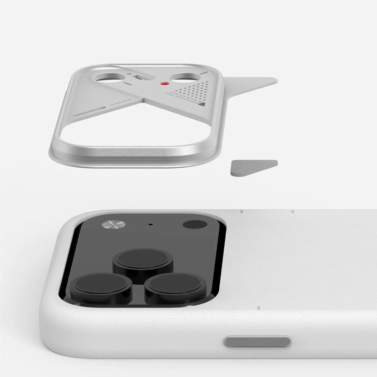 AULUMU - Case Cuero iPhone 17 Pro Max Aulumu Con MagSafe + Control Cámara Blanco