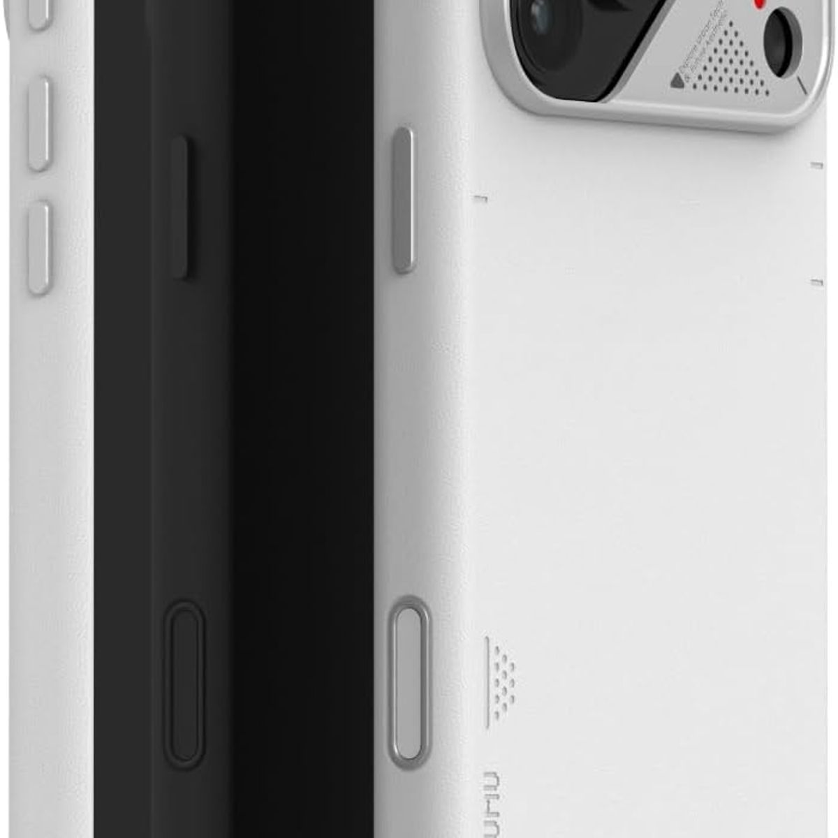 AULUMU - Case iPhone 17 Pro Con MagSafe + Cuero Vegano Blanco