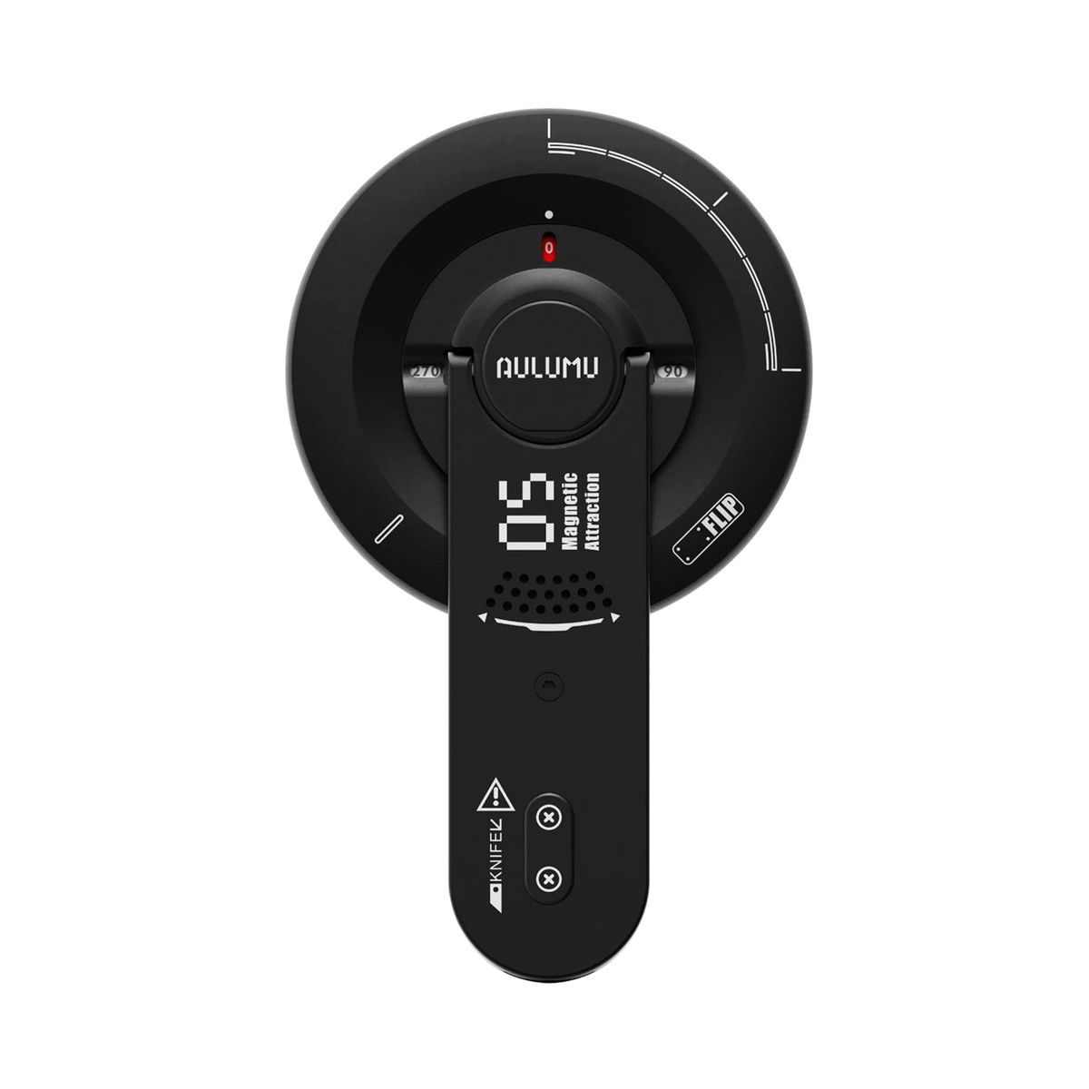 AULUMU - Parante G05 Magsafe Rotación 360° Aluminio Ultra Delgado Con Abridor Caja Color Negro