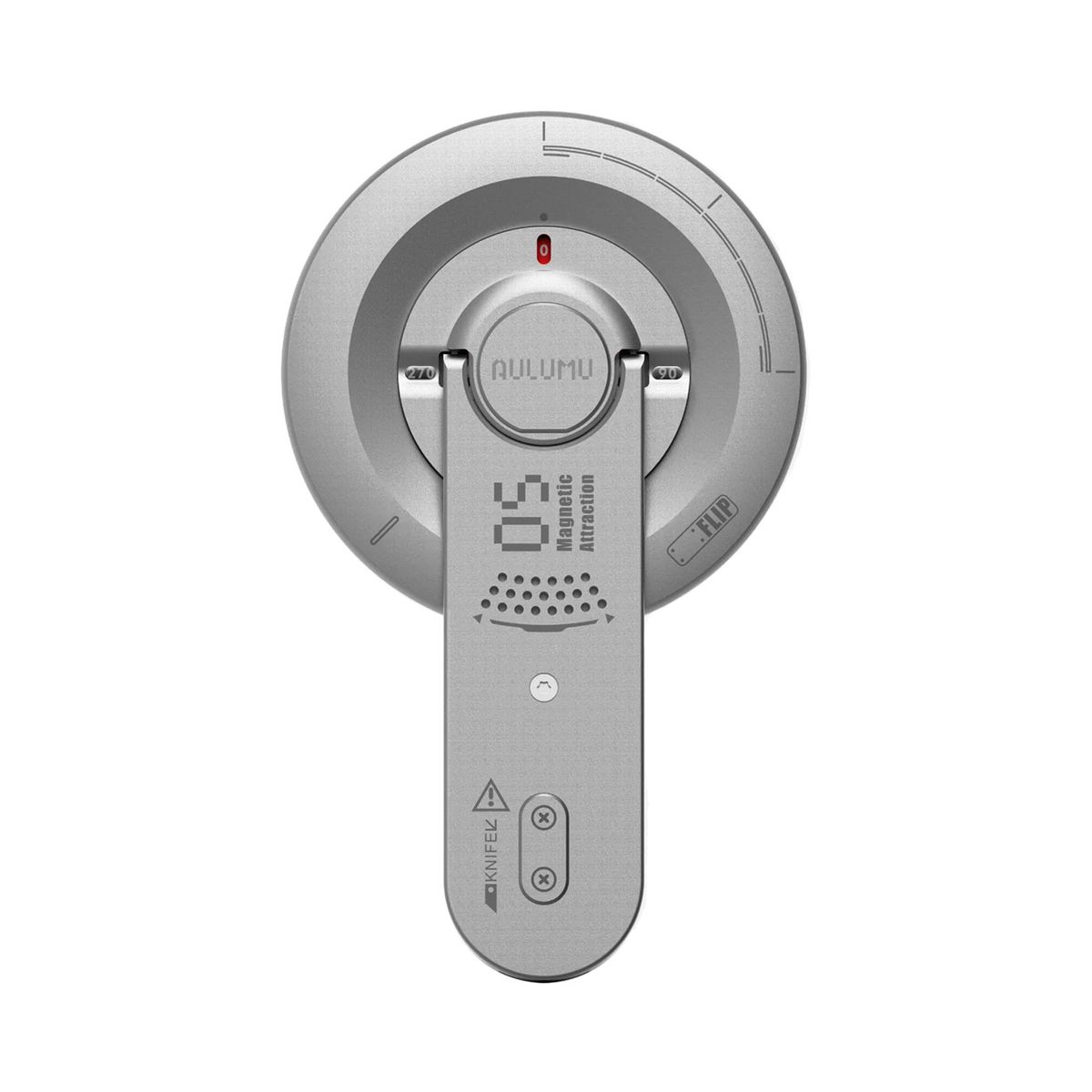 AULUMU - Parante G05 Magsafe Rotación 360° Aluminio Ultra Delgado Con Abridor Caja Color Gris