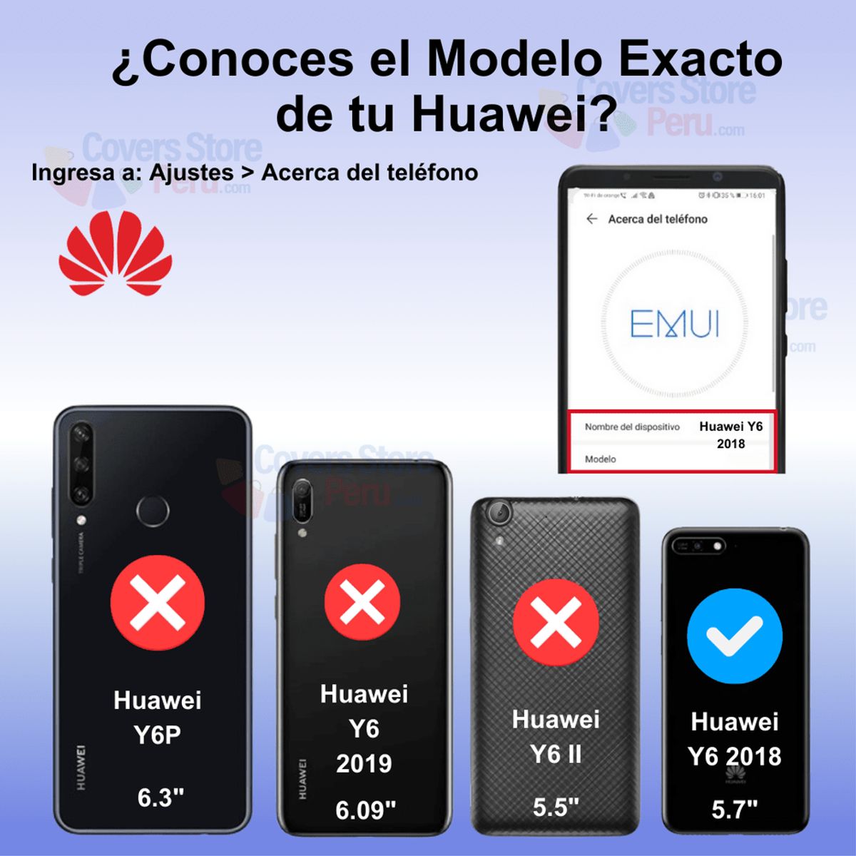 GENERICO - Funda para Huawei Y6 2018 Holder Parante + Anillo Azul