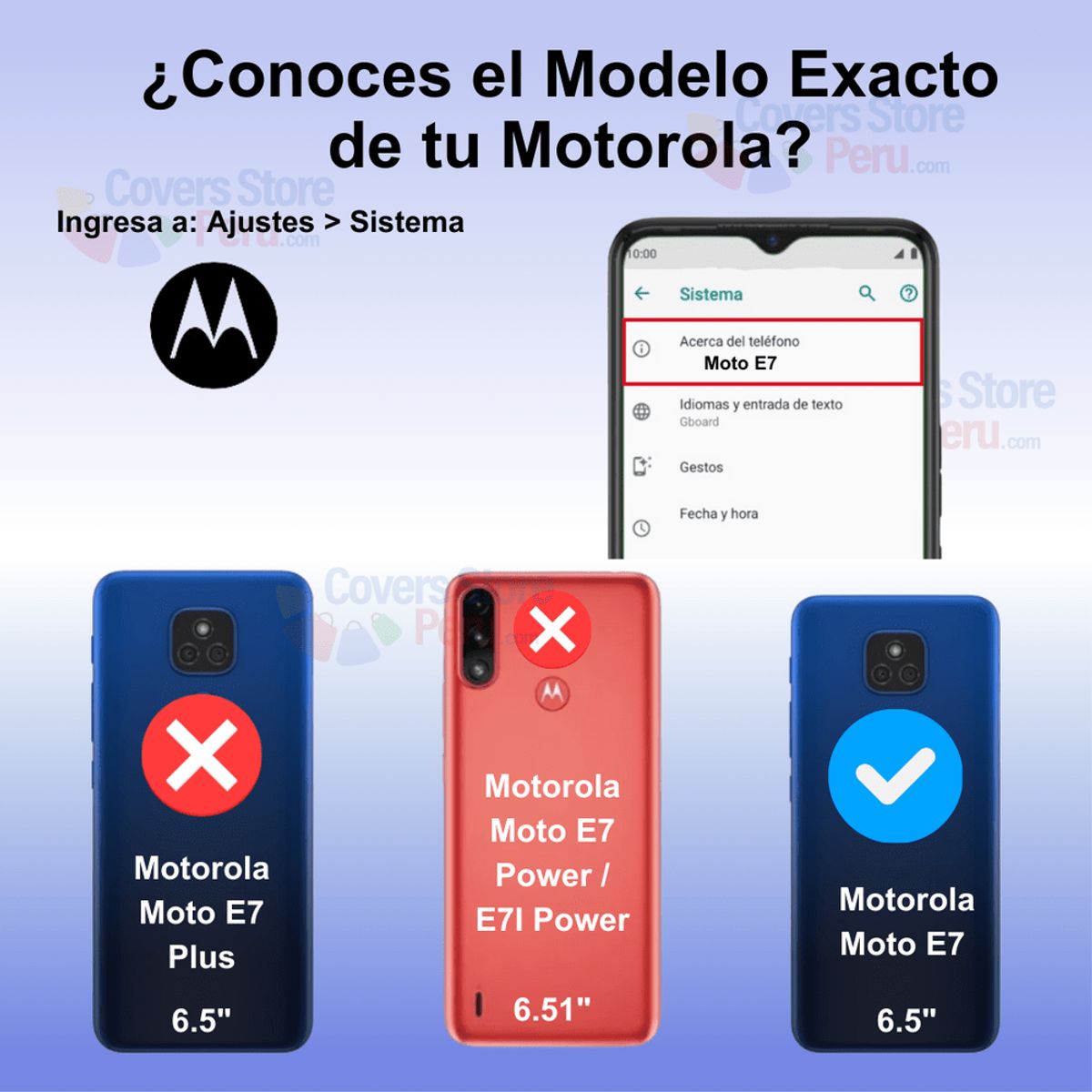 GENERICO - Funda para Motorola Moto E7 Holder Parante + Anillo Azul