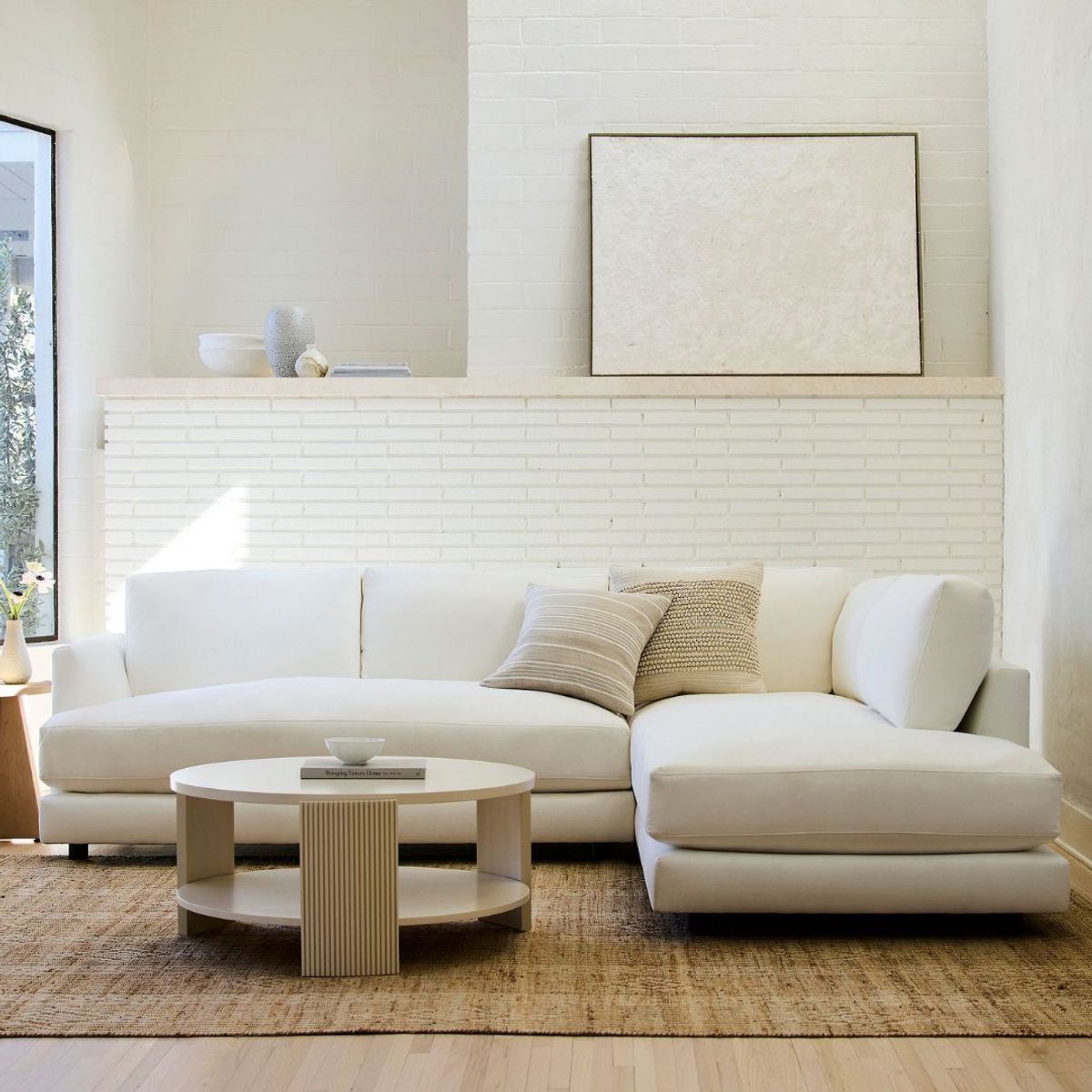 GENERICO - Seccional Haven en Forma L en Tela Chenille Antifluido