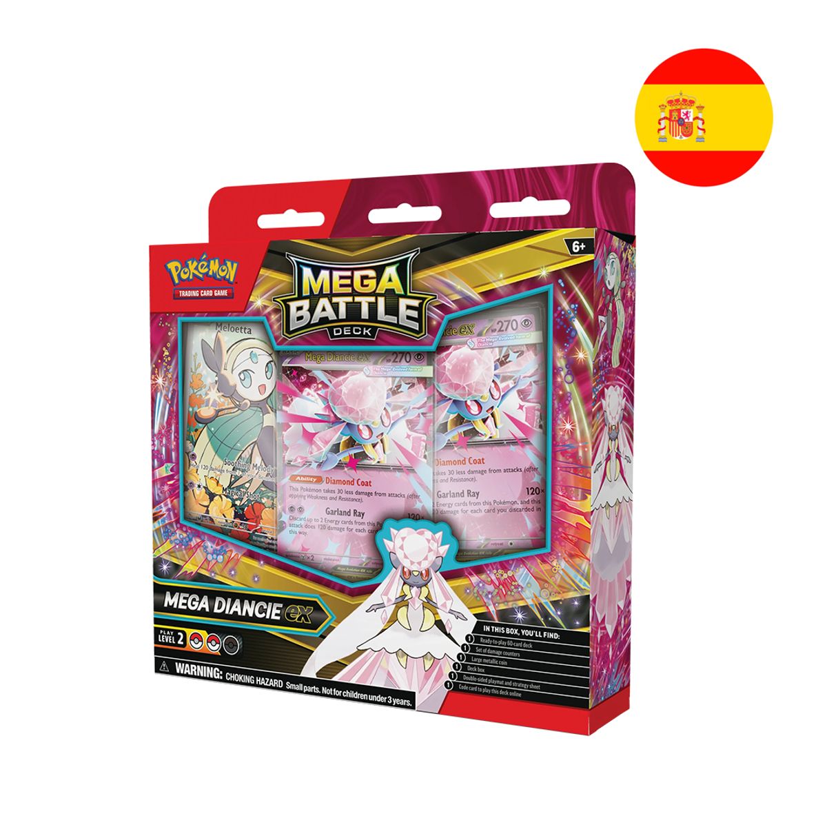 POKEMON - TCG Pokemon Mega Battle Deck Mega Diancie Ex - Español