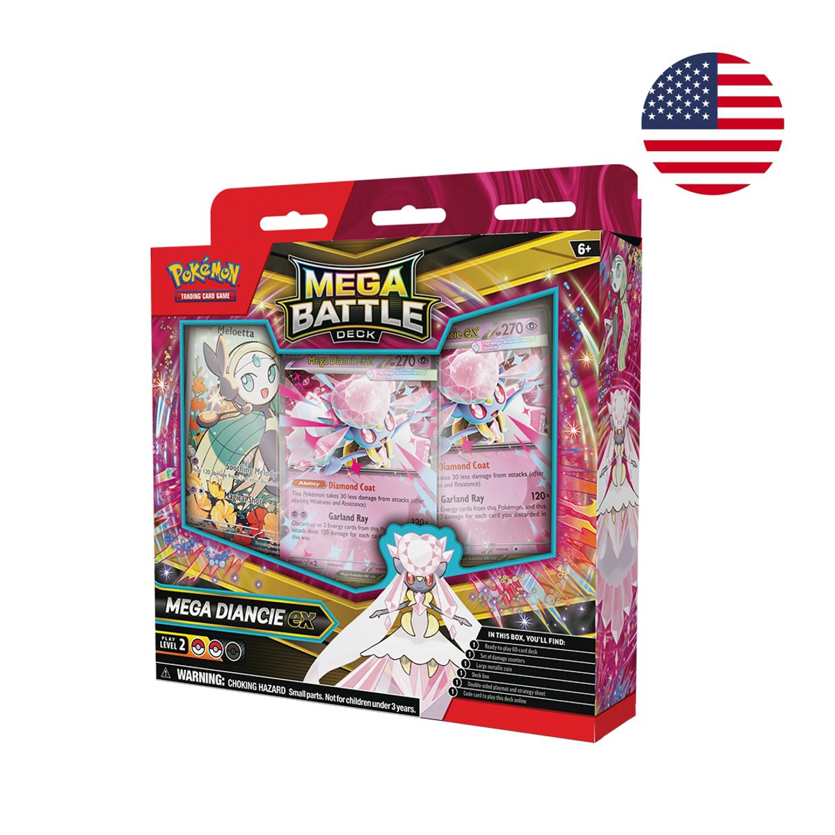 POKEMON - TCG Pokemon Mega Battle Deck Mega Diancie Ex - Inglés