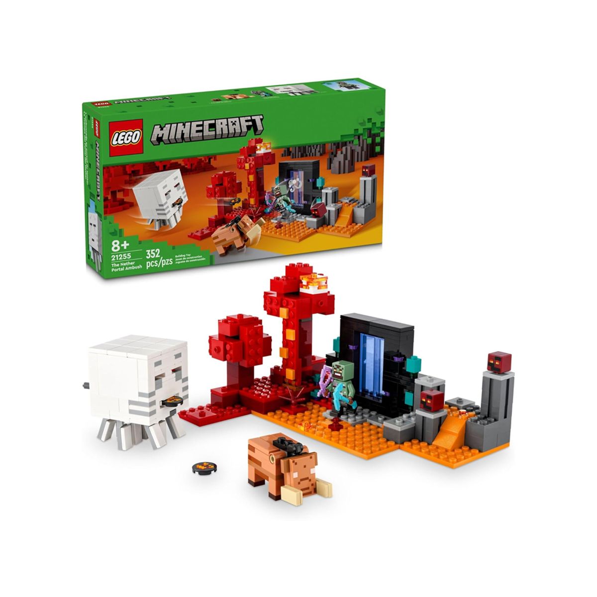 LEGO - LEGO Minecraft The Nether Portal Ambush Adventure Set 21255