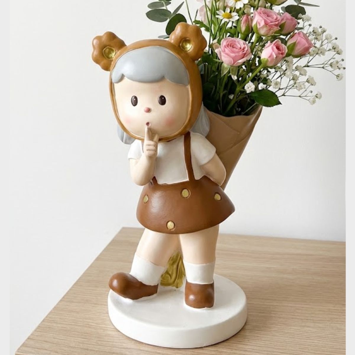 GENERICO - Florero Decorativo Infantil de Resina Osa