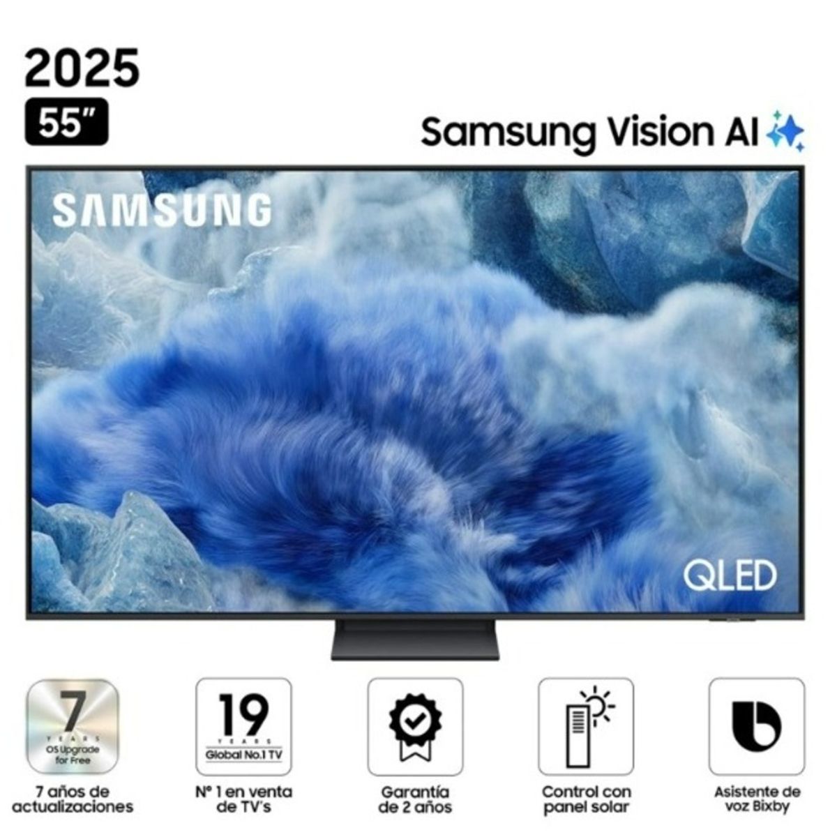 SAMSUNG - Televisor Samsung 55 QLED Smart UHD 4K Vision Ai 55Q8F