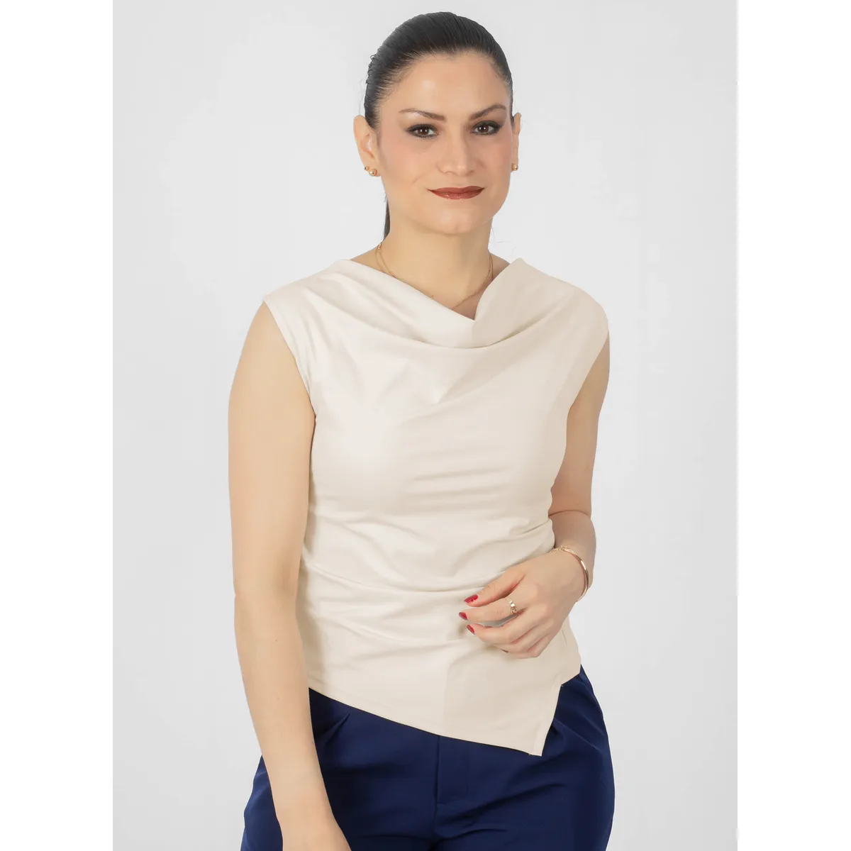 TULULA - Top Casual Mujer Ambar