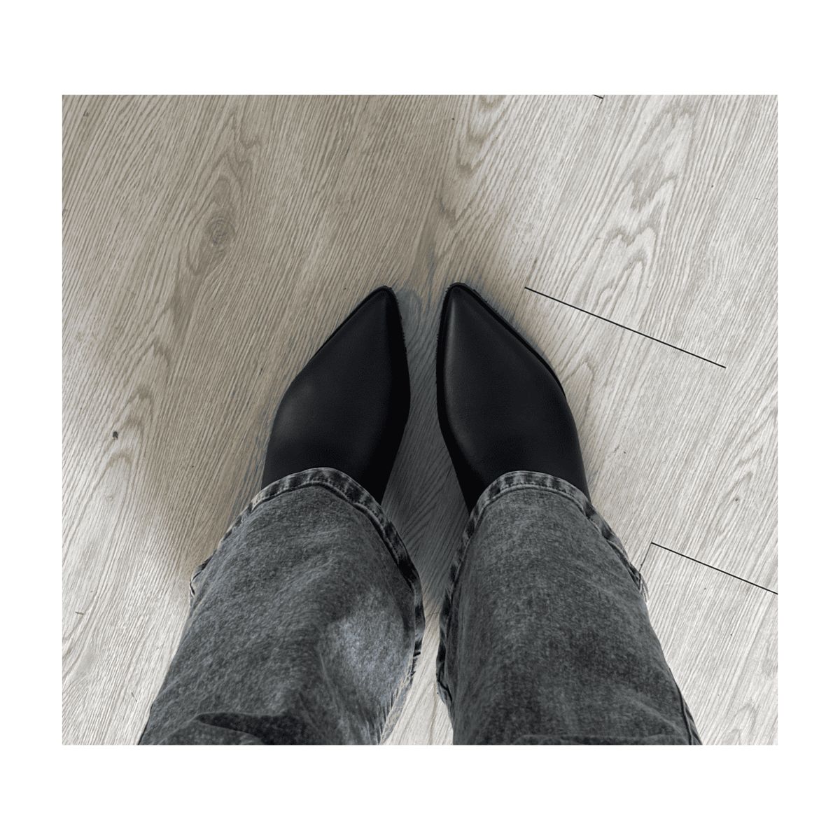 PALINI SHOES - Botín en punta con taco 3 color negro