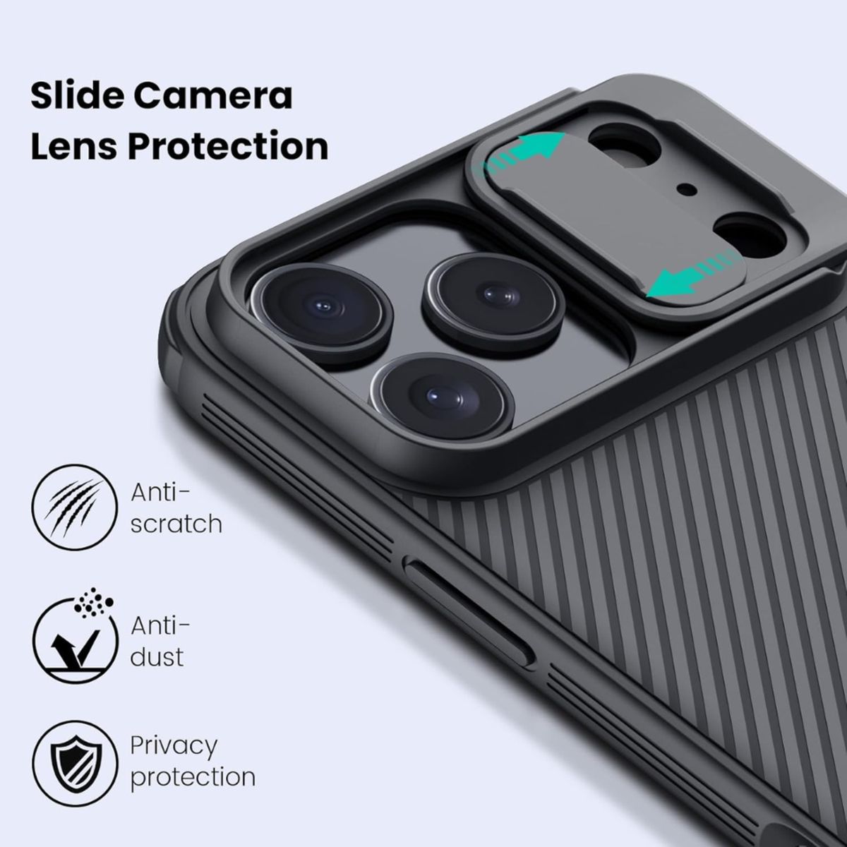 NILLKIN - CASE PARA IPHONE 17 PRO  NILLKIN CAMSHIELD