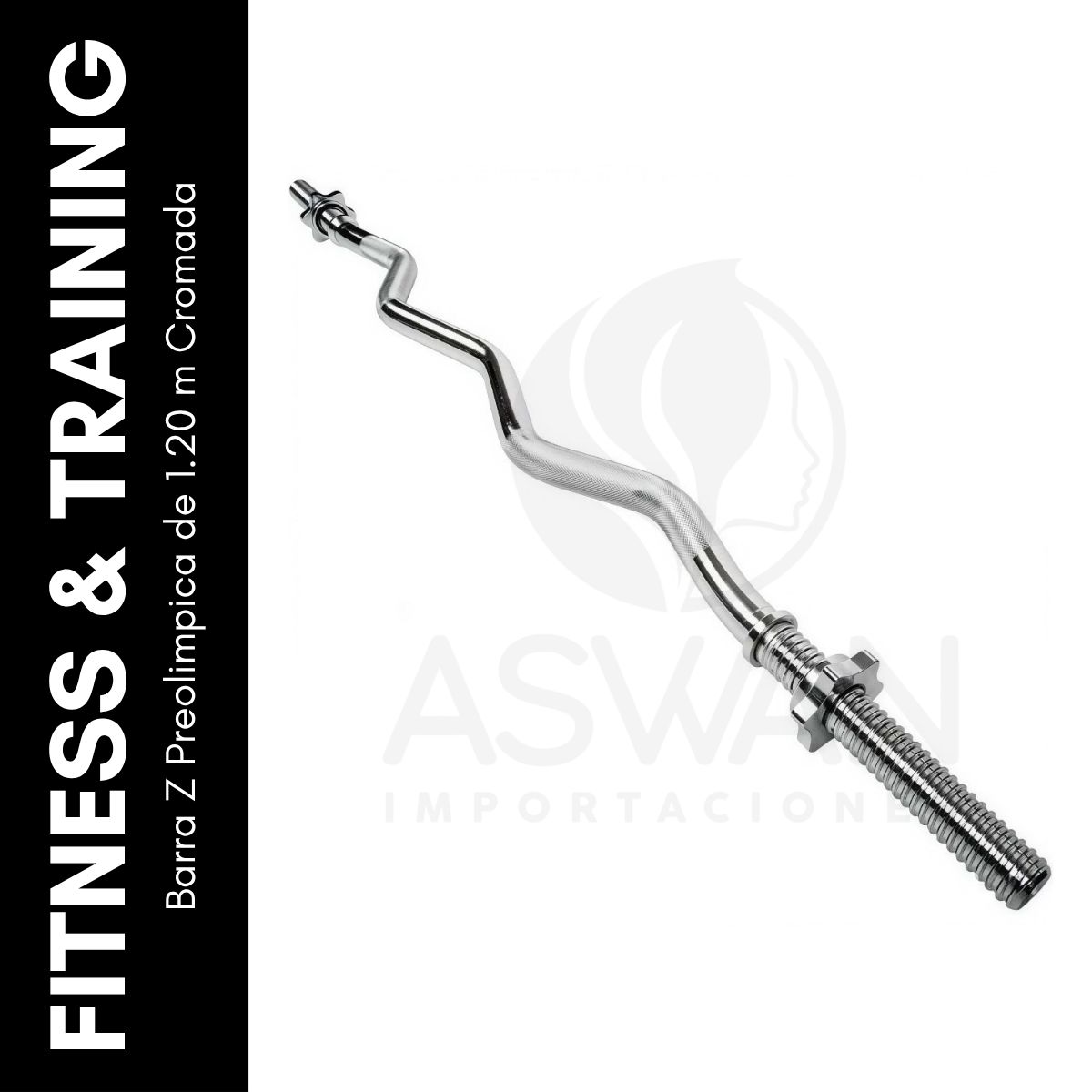 GENERICO - Barra Z Preolimpica de 120 m Cromada