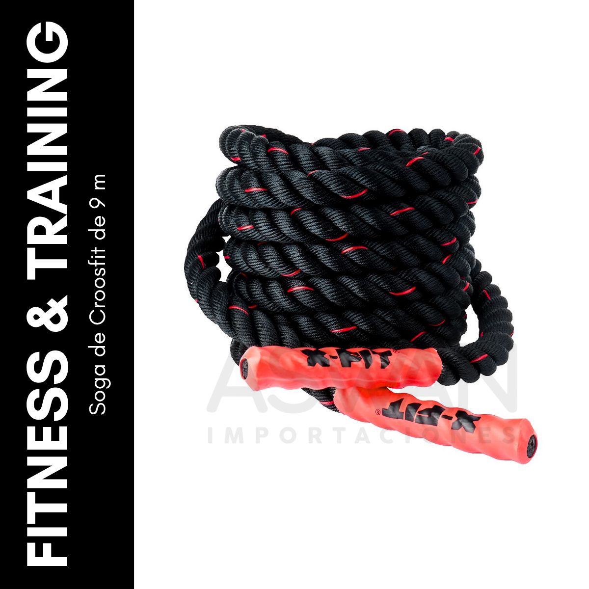 GENERICO - Soga de Croosfit de 9 m