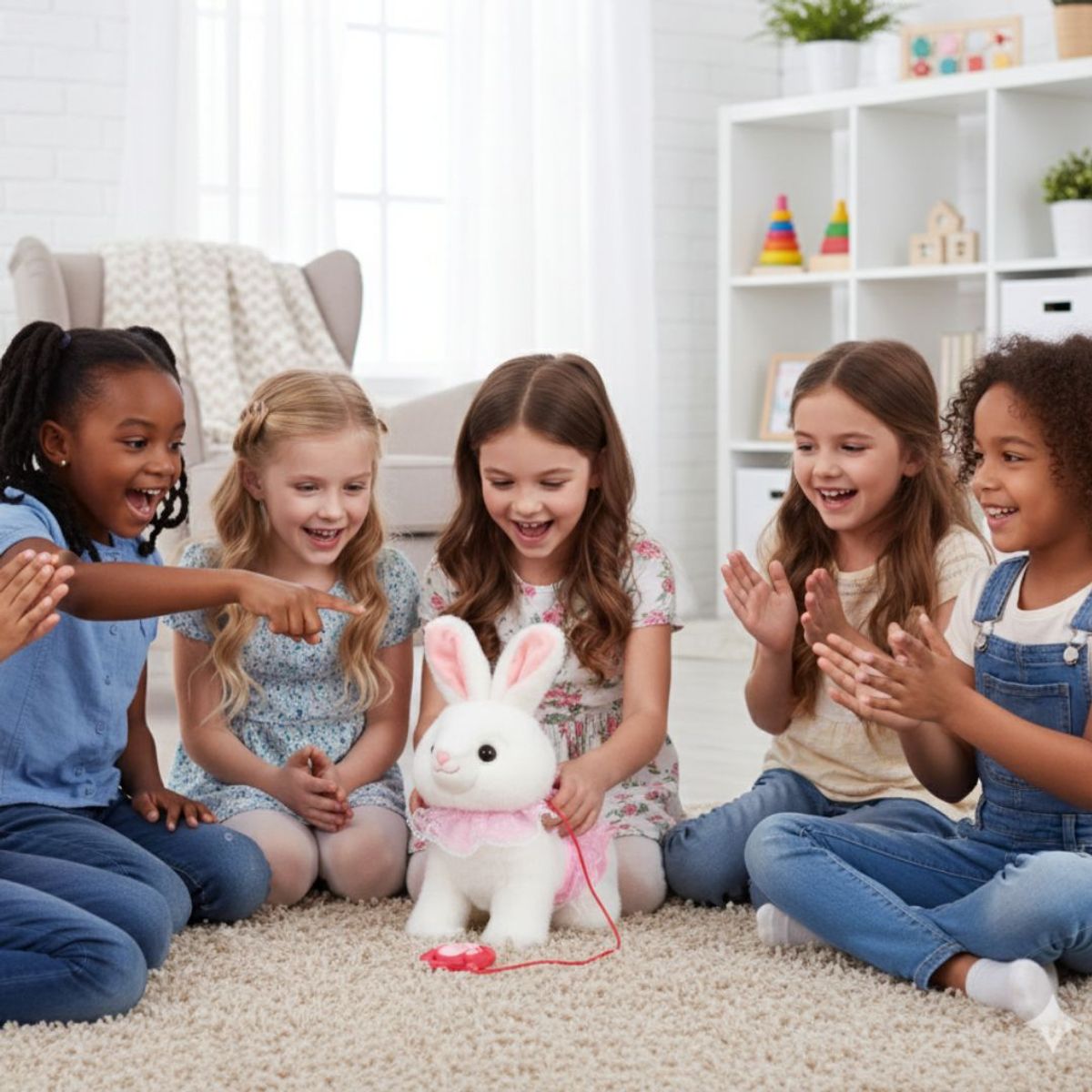 GENERICO - CONEJITO INTERACTIVO QUE HABLA Y CAMINA HOPEARL JUGUETE ELECTRÓNICO PARA NIÑOS