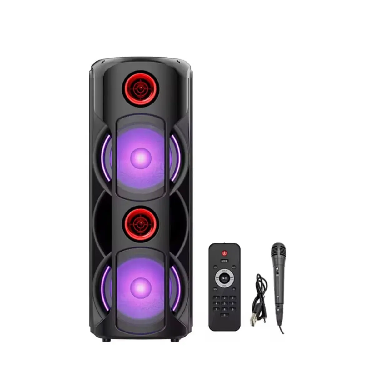 GENERICO - Parlante con Microfono Altavoz Bocina Bluetooth Fiesta Karaoke Inalámbrico