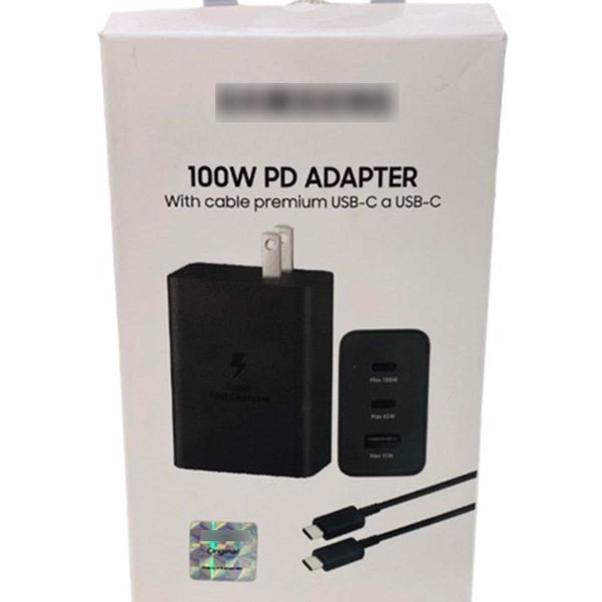 GENERICO - Cargador Super Carga Rapida de 100W con 3 Entradas