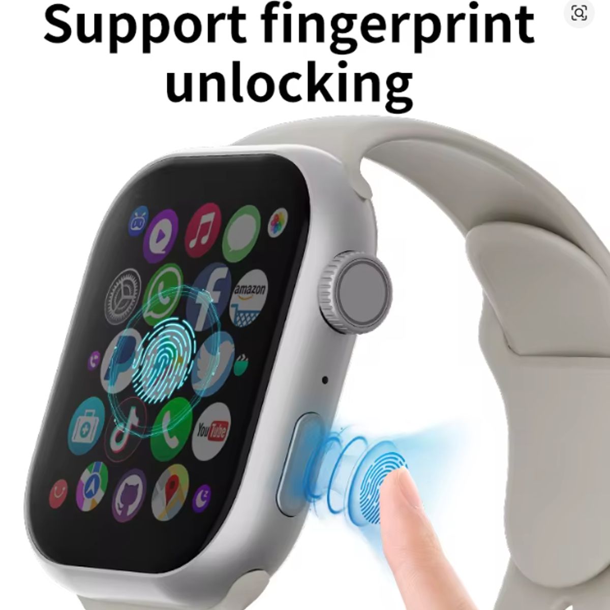 GENERICO - SmartWatch VP19 Pro Plus 32GB + 512GB Chip 4G Android Wifi Huella Titanium