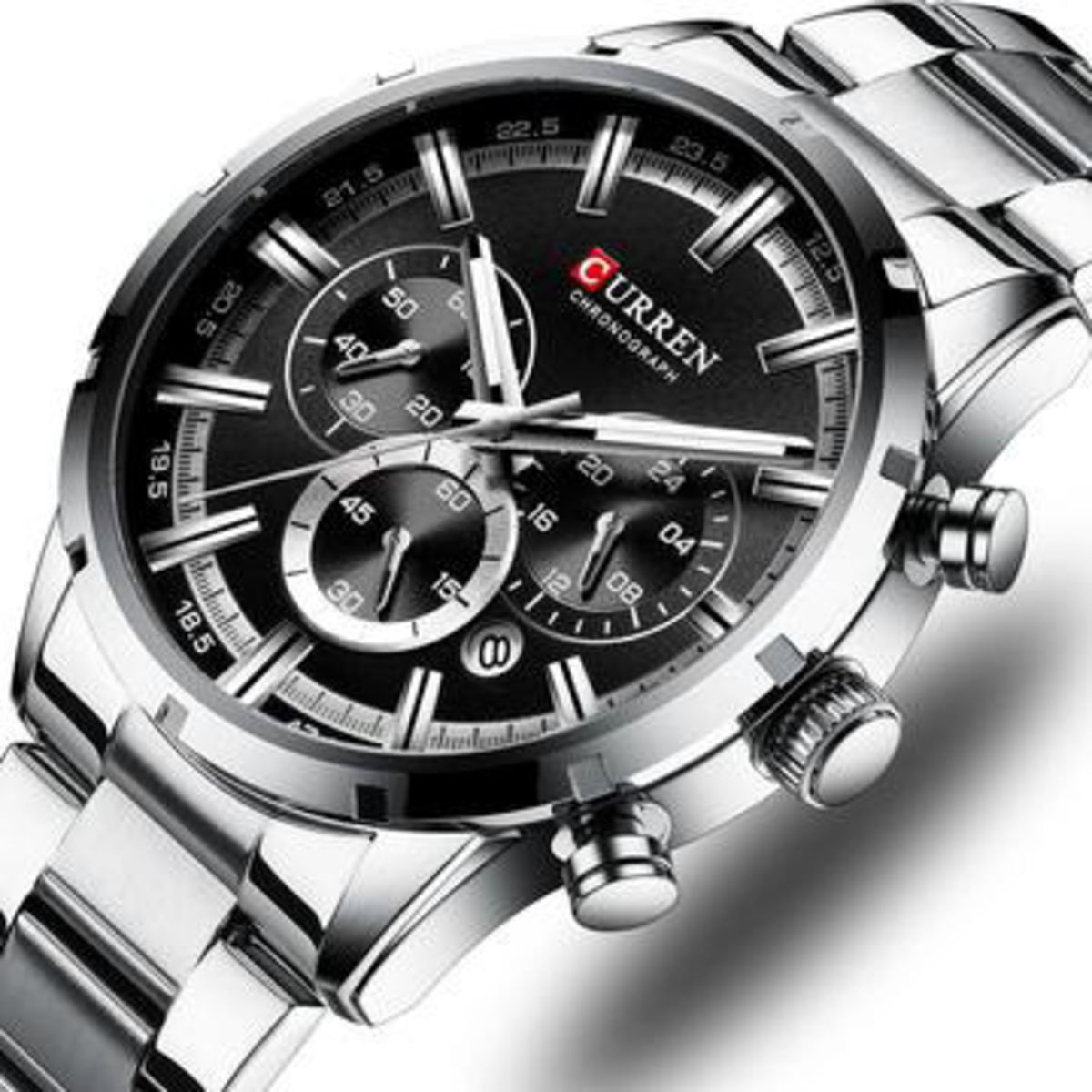 CURREN - RELOJ CURREN ORIGINAL CASUAL HOMBRE COLOR PLATEADO 8355 - CUR-34