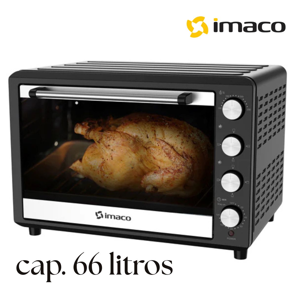 IMACO - HORNO ELECTRICO 66 LITROS C/ROSTICERO IMACO