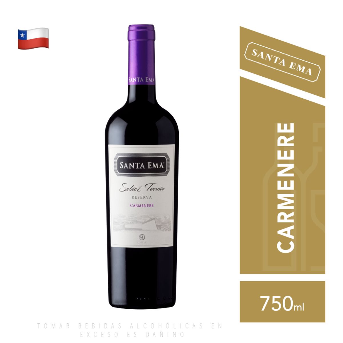 SANTA EMA - Vino Carmenere Select Terroir - Reserva Especial