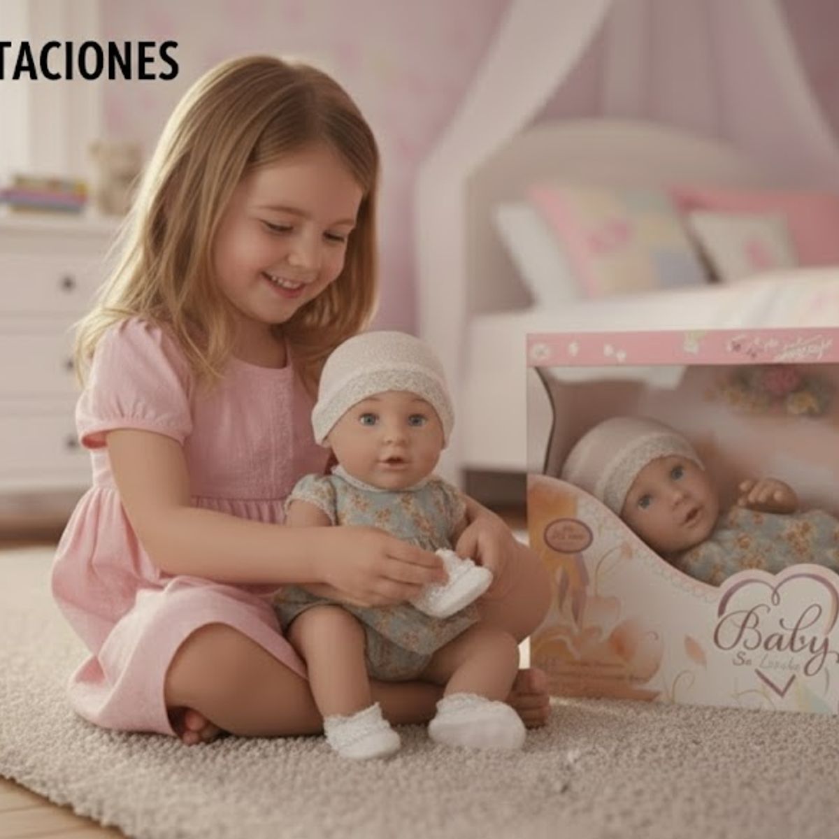 GENERICO - Muñeca "Baby So Lovely" Tipo Reborn con Accesorios de Lujo - 30 cm