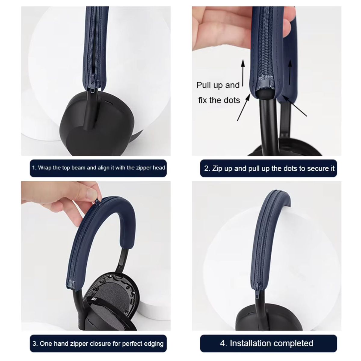 GENERICO - Funda Silicona de Diadema Para Audífonos Sony WH-1000XM5 Azul