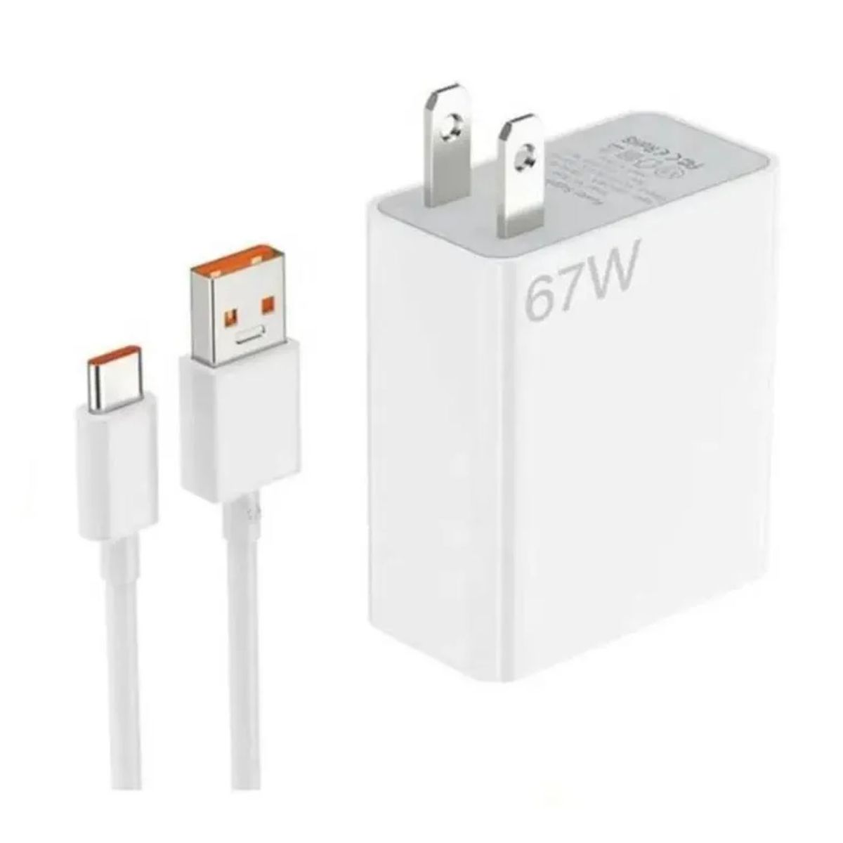 XIAOMI - Cargador Original Xiaomi 67W para Redmi Note 14 Pro+ 5G - BLANCO