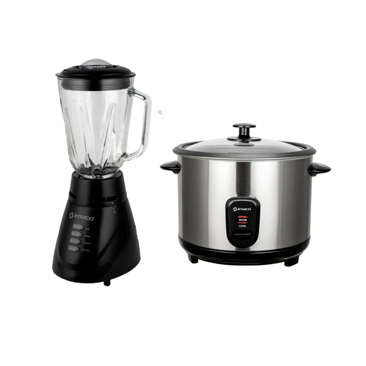 IMACO - Combo Licuadora Imaco+ Arrocera+Hervidor+Sandwich+Cafetera