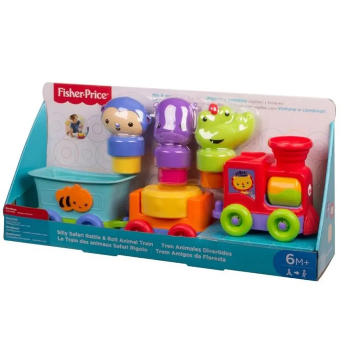 FISHER PRICE - Juguete Bebé Safari Tren Animales Fisher Price