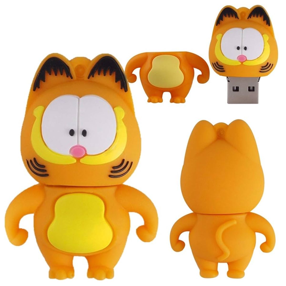 GENERICO - USB PENDRIVE 64 GB GATO NARANJA