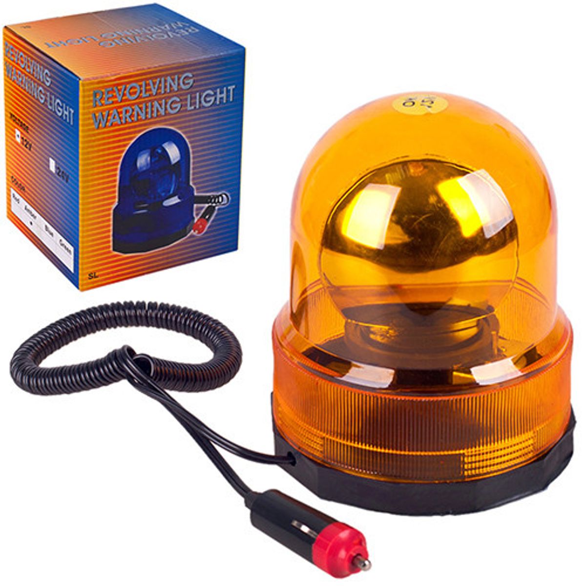 JET - Luz de Emergencia Ámbar 12V Magnética Auto Camión