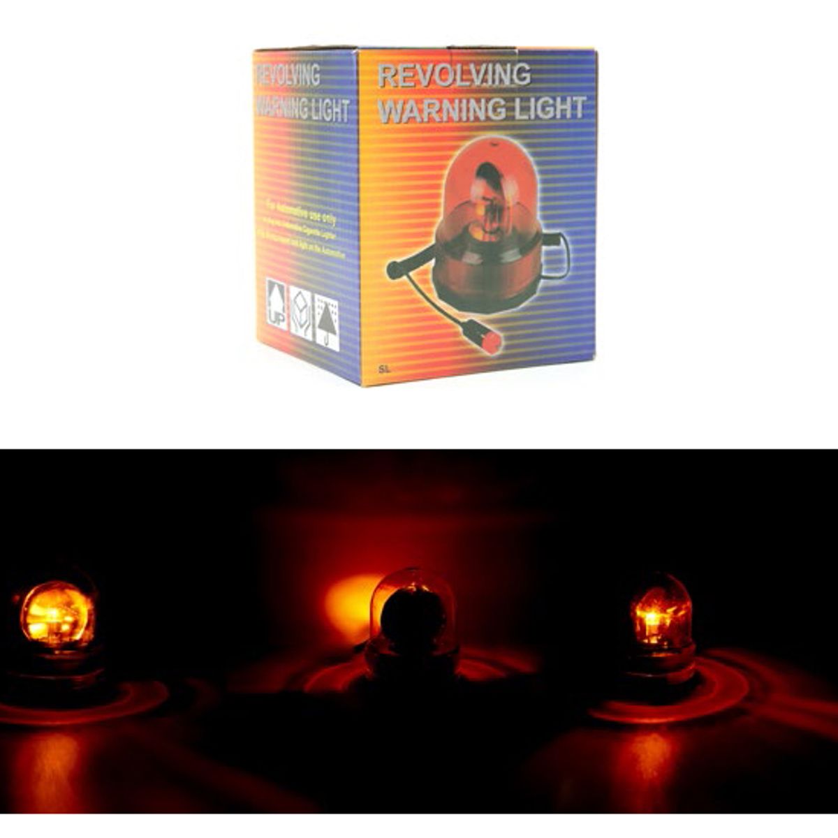 JET - Luz de Emergencia Ámbar 12V Magnética Auto Camión