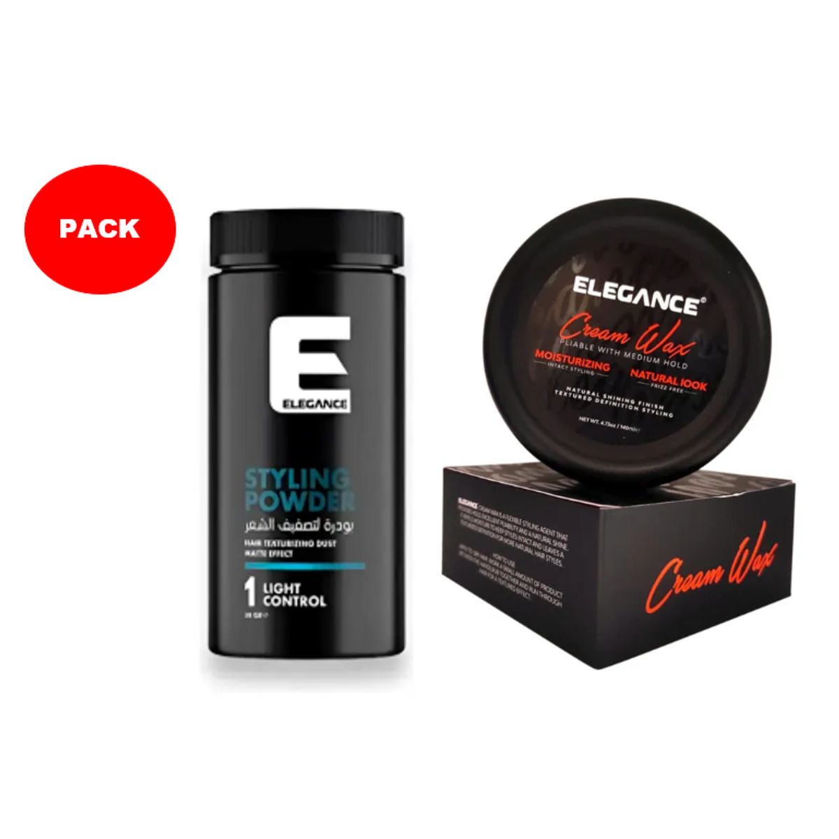 ELEGANCE - Pack Elegance Polvo texturizador + Cera Hair Cream Wax