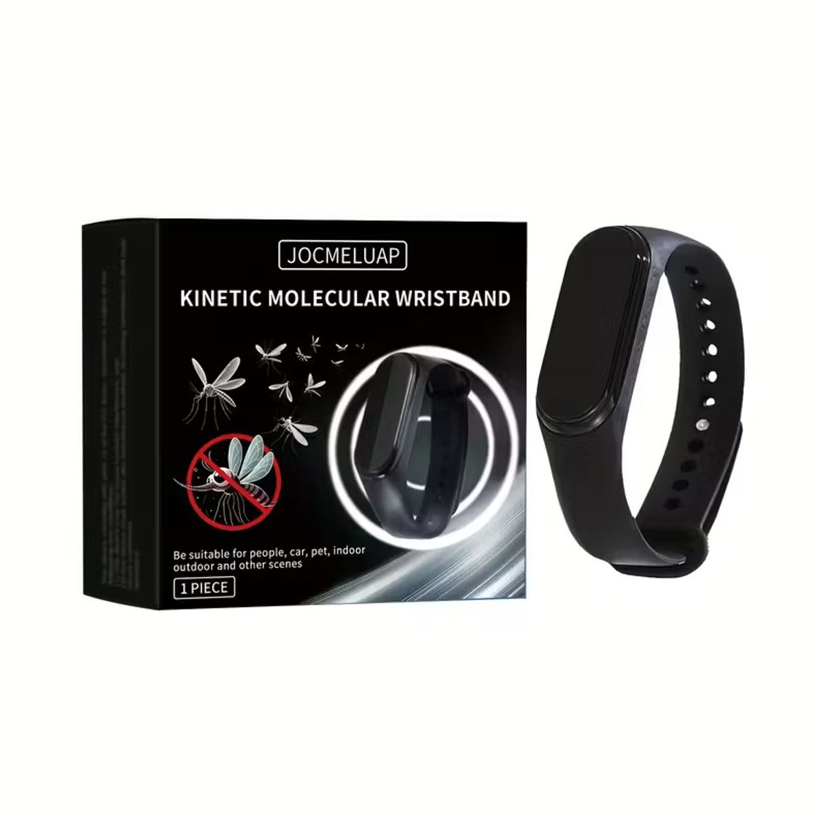 GENERICO - Pulsera Repelente Antimosquitos Molecular Cinético con Reloj Multifuncional