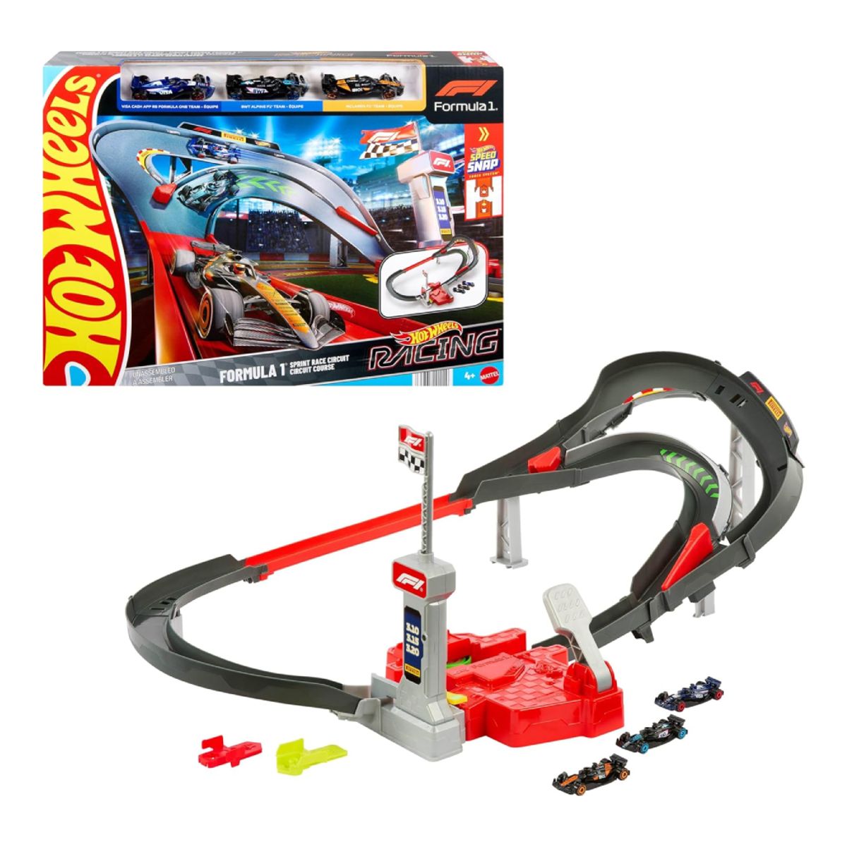 HOT WHEELS - Hot Wheels Formula 1 Circuito de carreras de Sprint