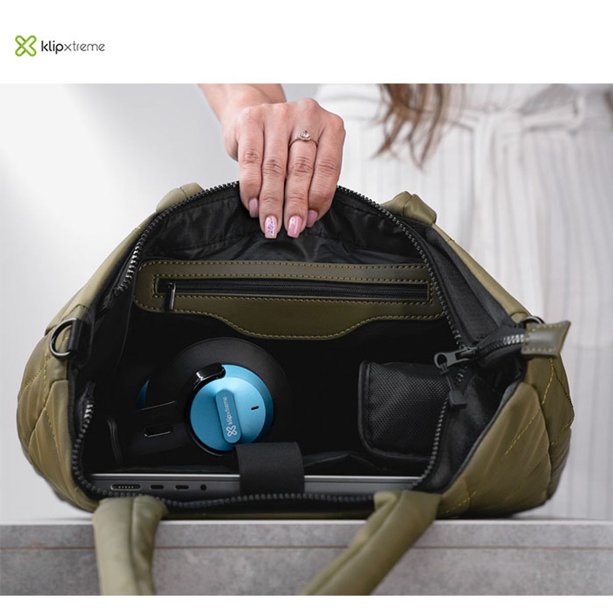 KLIPXTREME - Bolso KlipXtreme Isa de Mujer Elegante y Resistente - Verde Esmeralda