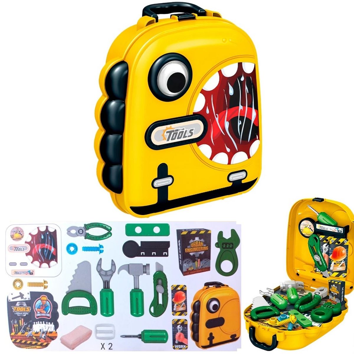 GENERICO - Mochila Infantil Set de Herramientas 22 Piezas