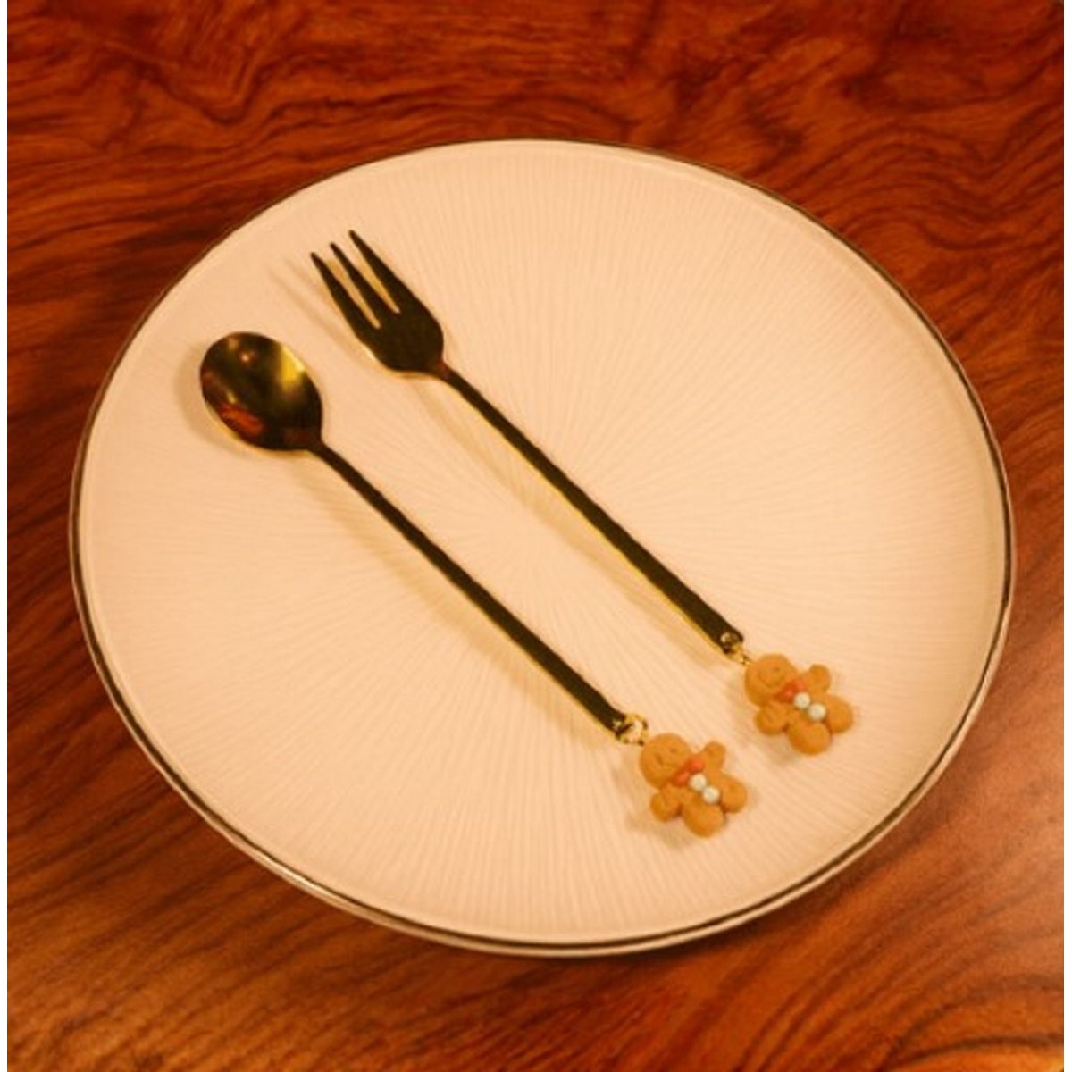 GENERICO - Set de Cubiertos Navideños A1 PREMIUM JENGIBRE