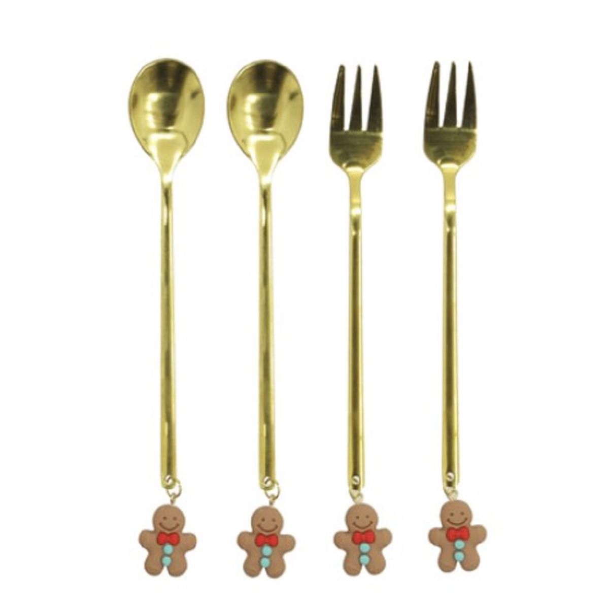 GENERICO - Set de Cubiertos Navideños A1 PREMIUM JENGIBRE