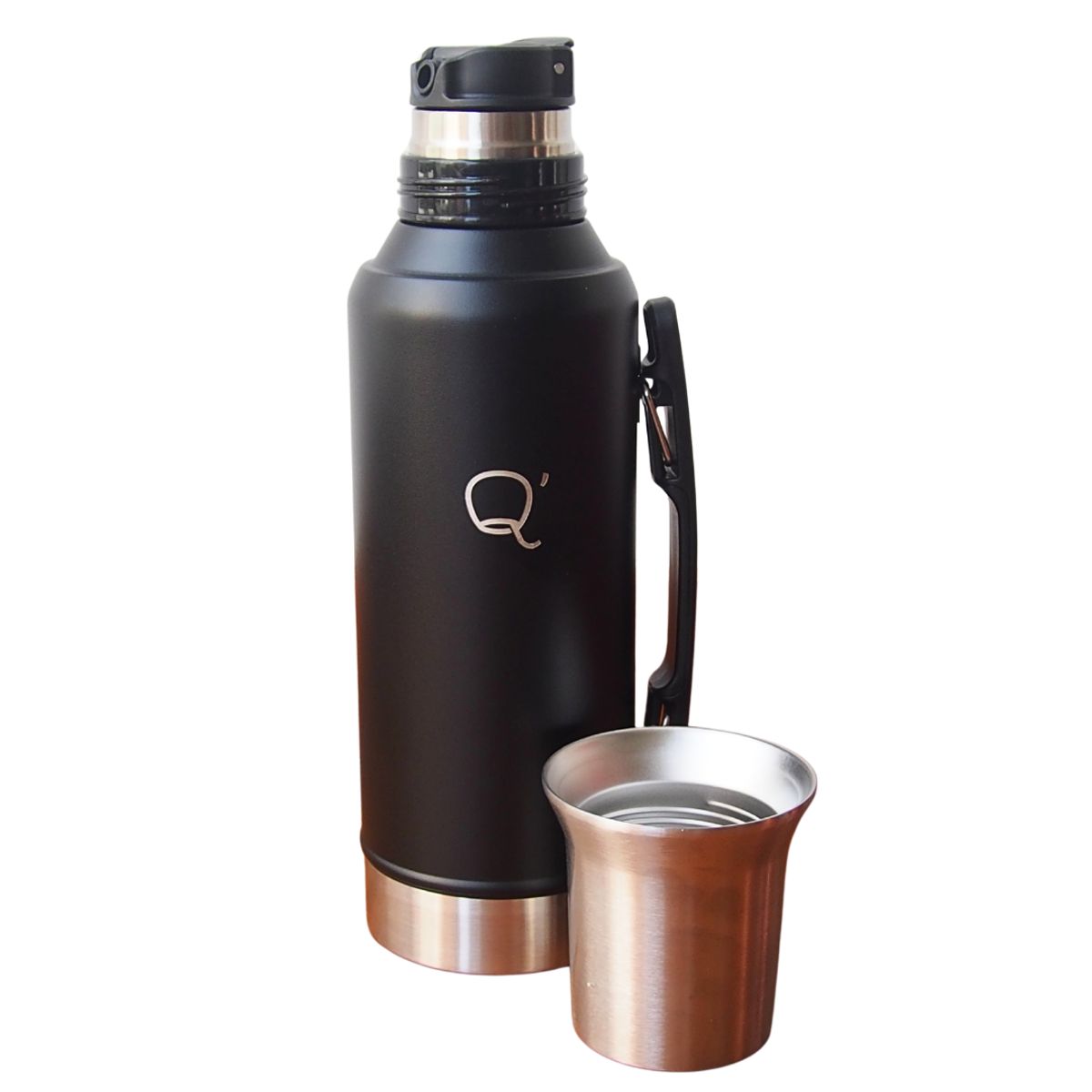 GENERICO - Termo Matero Mate System Negro 1,2 Litros