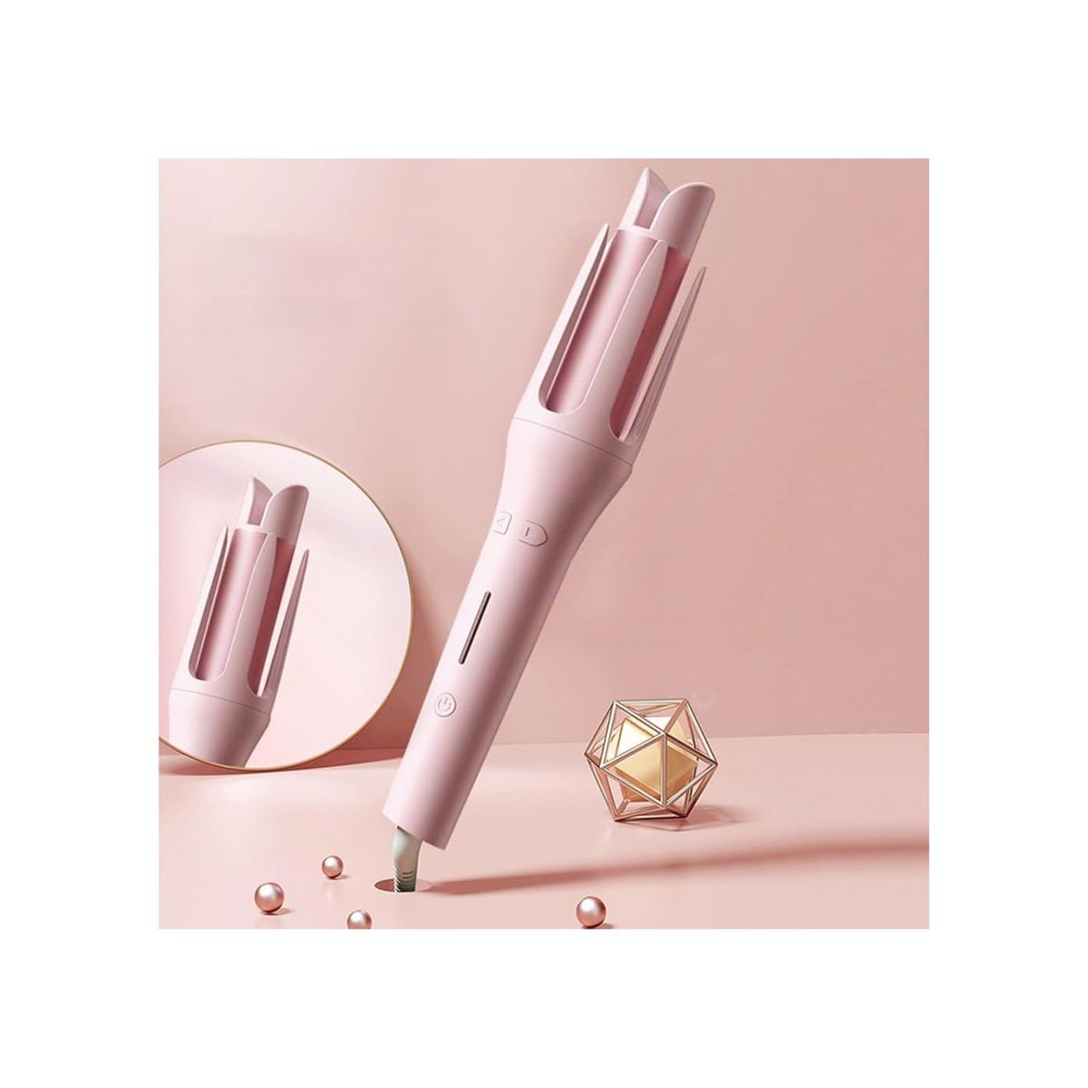 GENERICO - Ondulador Automático De Cabello Rosa