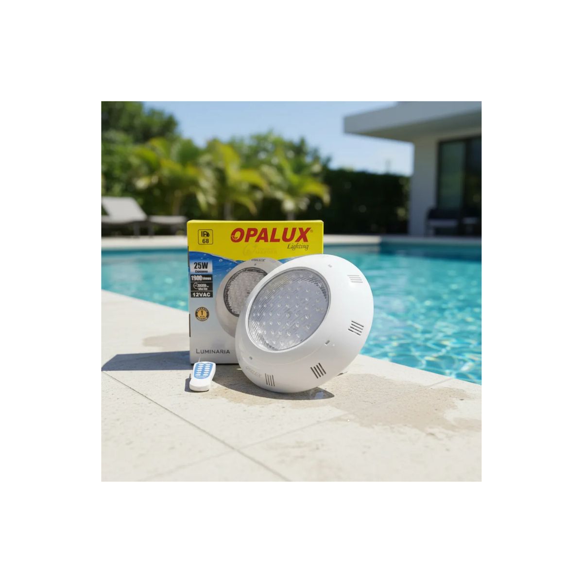 OPALUX - Luminaria lampara Reflector Led 25w Para Piscina Rgb Acuatico