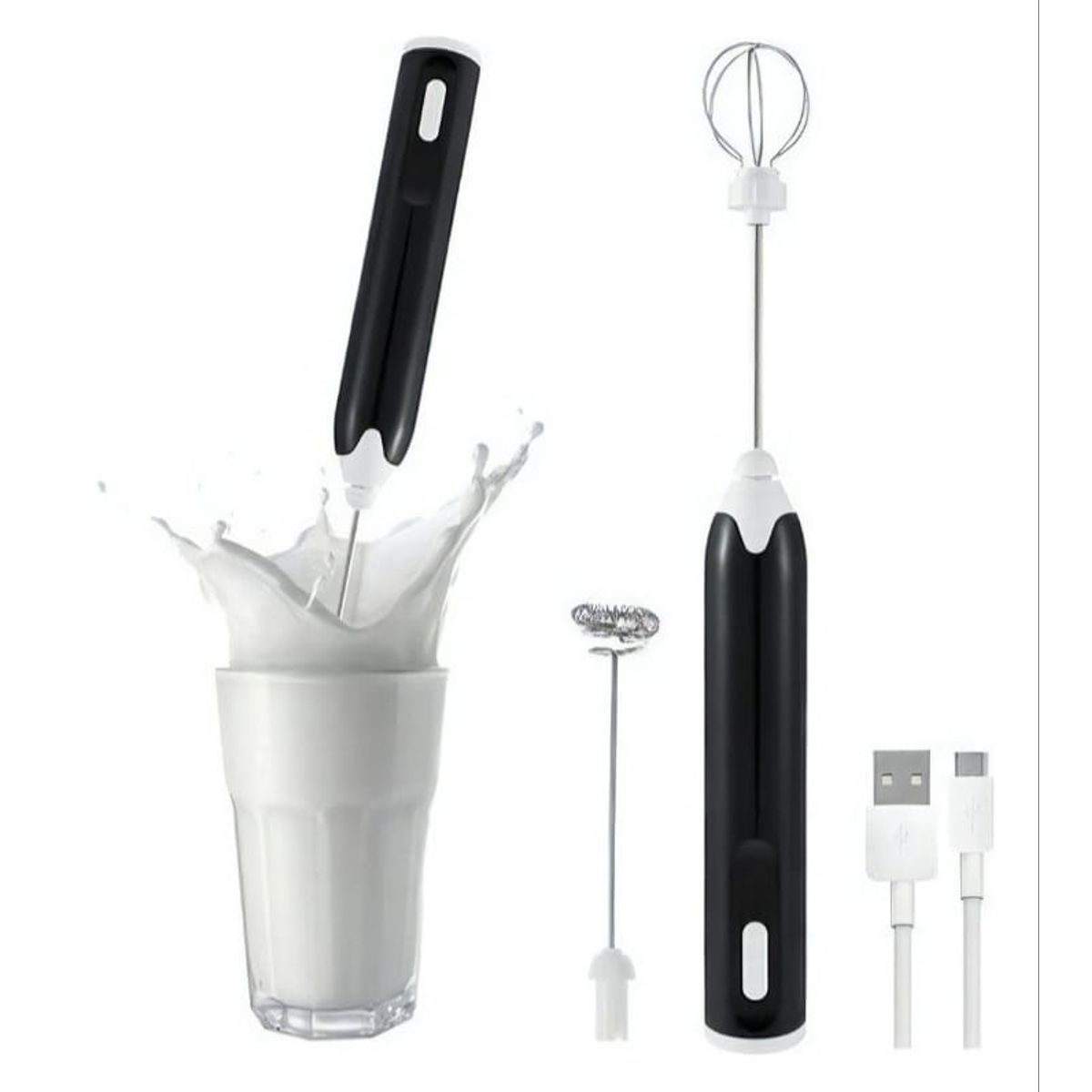 GENERICO - MINI BATIDORA ELECTRICA  PORTATIL RECARGABLE