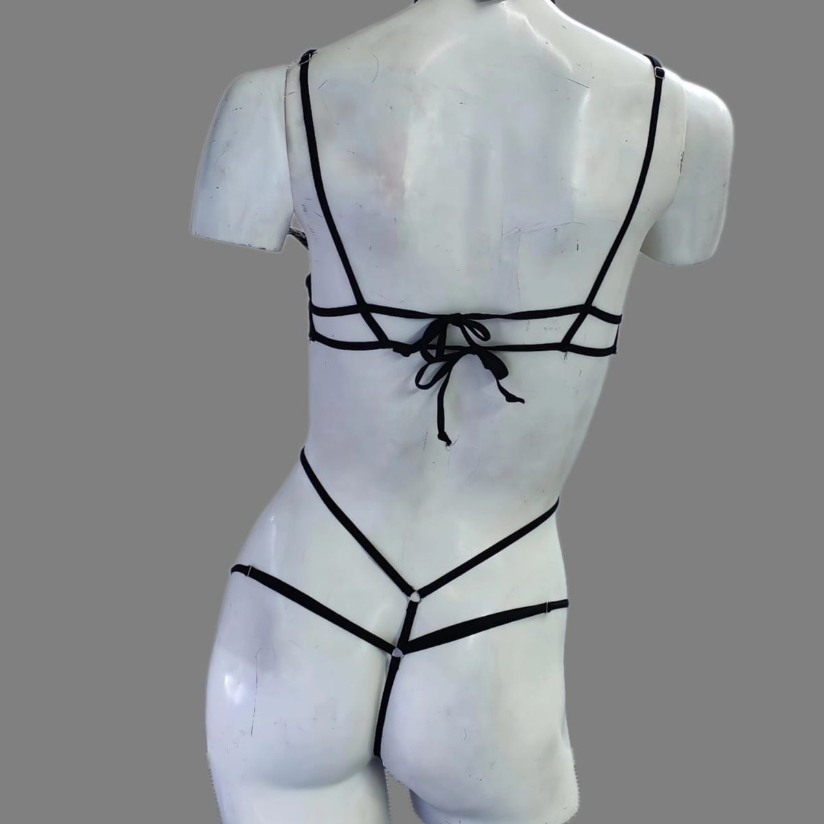 GENERICO - Boddy  Lenceria  Encaje Mujer RIHANNA  con collar DeAlcoba